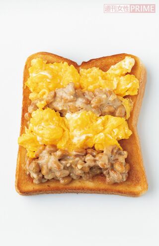 みそ納豆スクランブルエッグ