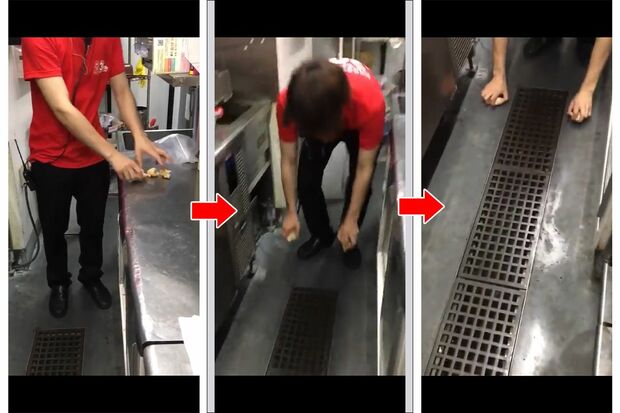 '18年にカラオケ店のスタッフが唐揚げを床にこすり付けてから揚げる動画を投稿し騒動に