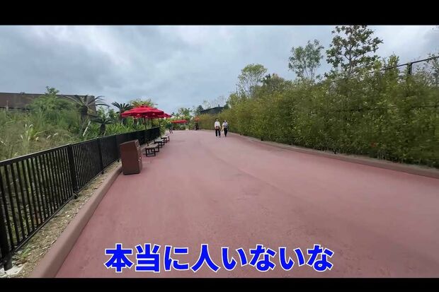 開業から約4か月後のジャングリア沖縄（旅系YouTuber『転生のぶりん』チャンネルより）