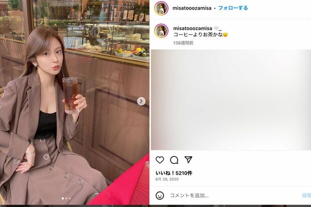 インスタグラマーの小澤美里(本人のインスタグラムより)