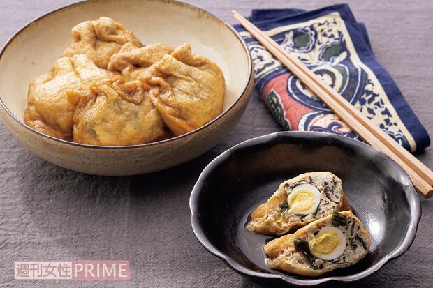 ひき肉とひじきの袋煮（撮影／廣瀬靖士）