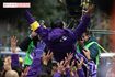 第99回箱根駅伝の総合優勝を果たした駒澤大学の大八木弘明監督を胴上げ　撮影／北村史成