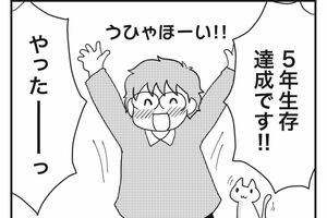 マンガイラスト/夢野かつき（『乳癌日記』『続乳癌日記』より　廣済堂出版）