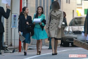 フルートの発表会に向かう、CocomiとKoki,