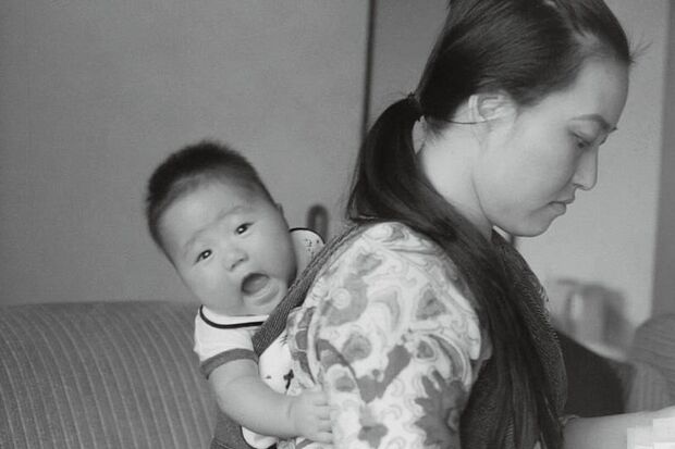 40歳で出産した息子の子育てと仕事を両立するため、日々奮闘していたころ