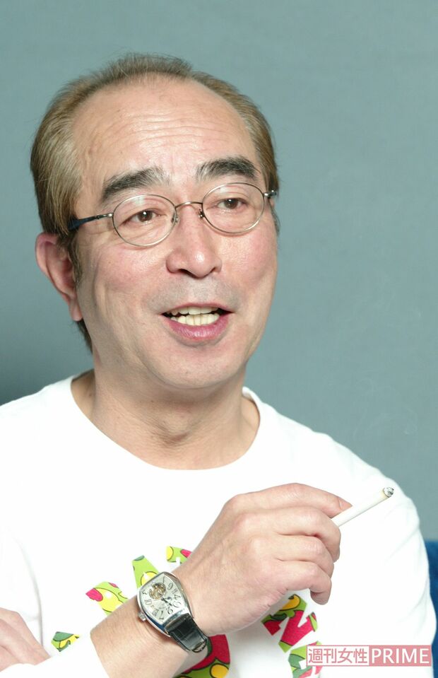 2007年、週刊女性のインタビューに応じる志村けんさん　撮影／千葉美幸