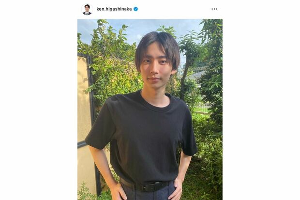 『ジュノン・スーパーボーイ・コンテスト』に出場していた当時の東中健アナウンサー（本人インスタグラムより）