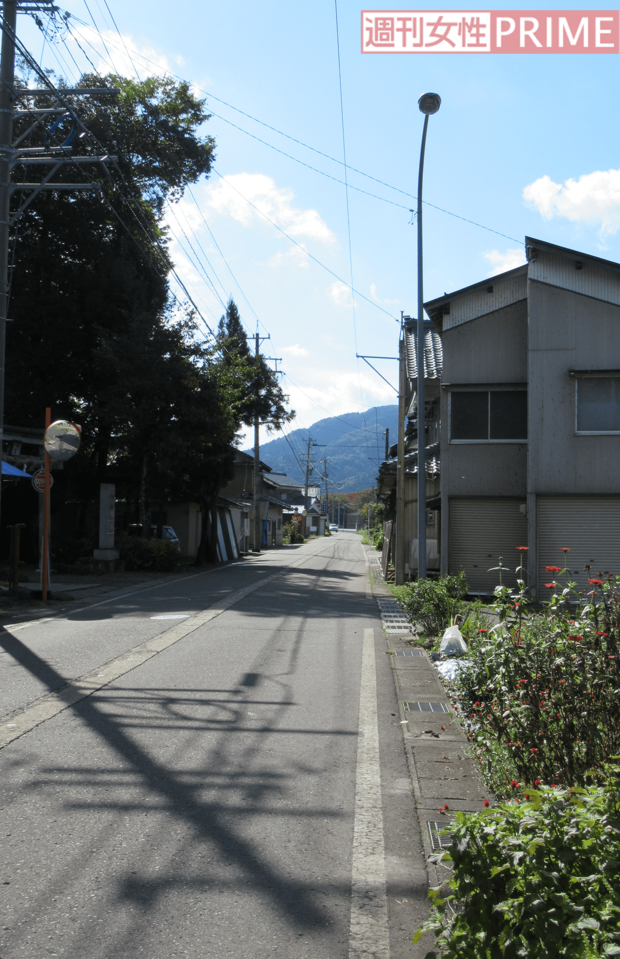 A君が通っていたとみられる通学路