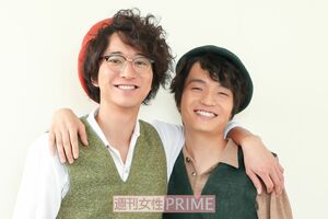 左から浅香航大、岡山天音　撮影／佐藤靖彦