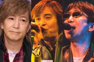 音楽ユニット『TMNETWORK』の3人。左から小室哲哉、宇都宮隆、木根尚登