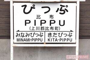 北海道比布町にある宗谷本線比布駅。CM放送当時1か月で1万人以上が訪れたことも