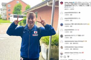 2023年9月21日、遠征先のオランダで19歳の誕生日を迎えた宮田笙子（公式インスタグラムより）