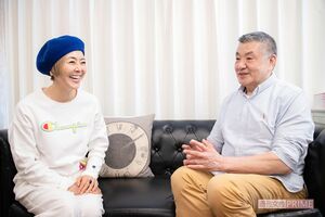 （左から）熊谷真実、清水ろっかん　撮影／齋藤周造