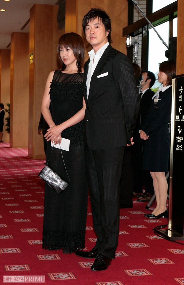 高知東生と高島礼子（'07年、陣内智則・藤原紀香結婚披露宴）