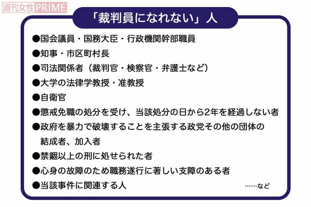 「裁判員になれない」人
