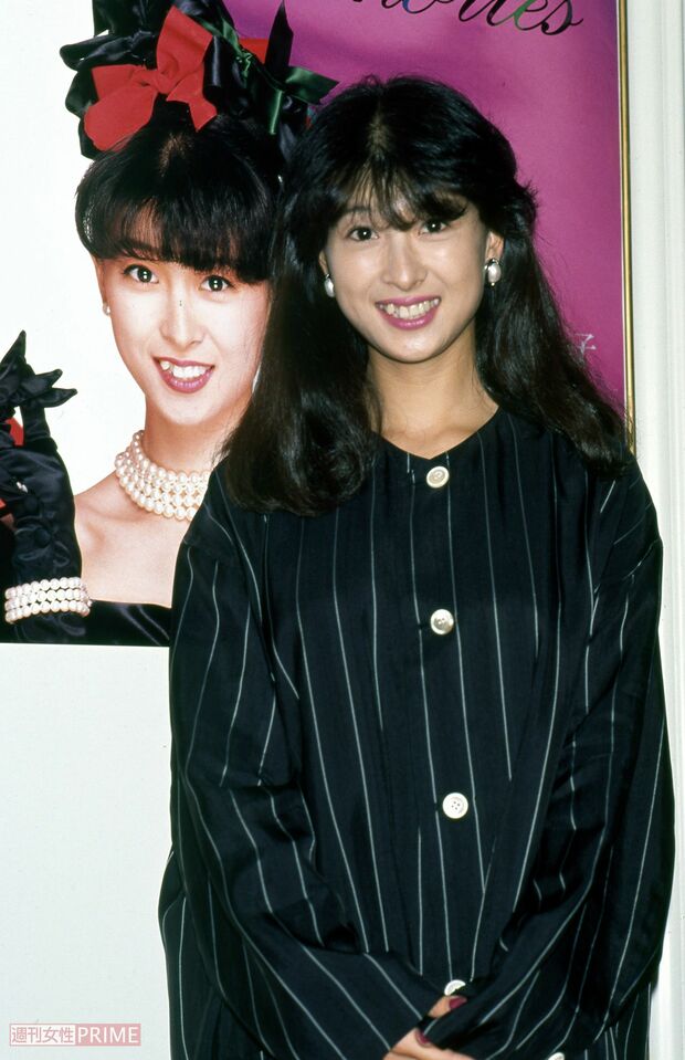 東京のパレスホテルにて新曲発表会を開いた河合奈保子