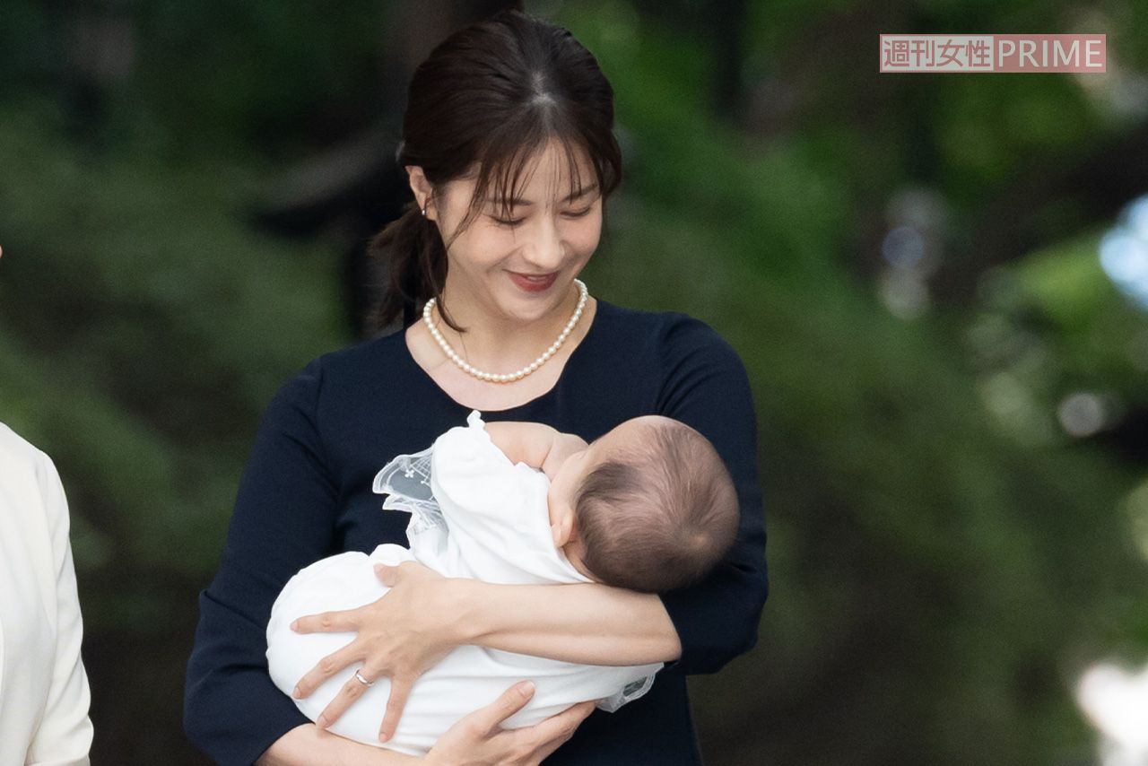 松本若菜主演ドラマ『わたしの宝物』のお宮参りシーンを目撃、現場では夫役・田中圭とも距離を置く“プロ意識” | 週刊女性PRIME