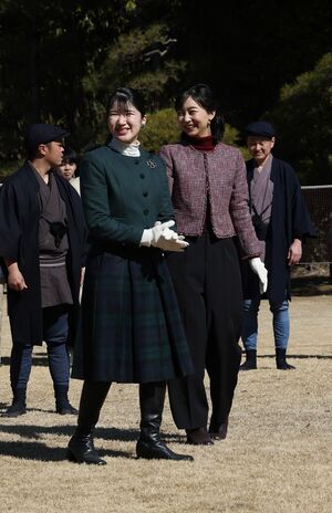 2025年2月は、いとこの佳子さまとご一緒に初めての鴨場接待に臨まれた