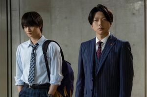 『東海テレビ×WOWOW共同製作連続ドラマ ギフテッドSeason1』に出演する増田貴久(右)と浮所飛貴