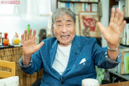 90歳で元気かつ現役の毒蝮さん、時折、ユーモアを交えながら戦争について話してくれた