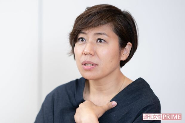 青木さやか　撮影／佐藤靖彦　