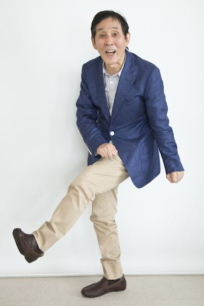  駒澤大学での初授業後に取材に答えてくれた萩本