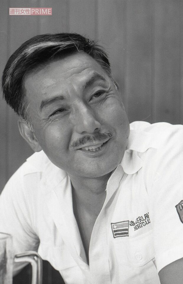 ほっぺにシリコンを入れていた宍戸錠さん（1987年）