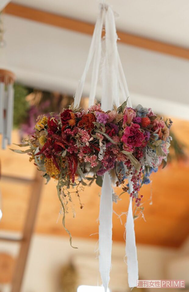 ドライフラワーアーティストのtakakoさんのワークショップは大人気