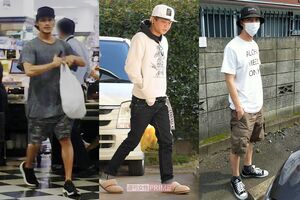 （左）シューズメーカーとコラボするなど、仕事の幅を広げる赤西（中）田中はユーチューブでアイドル時代のことも語っている（右）プロを打ち負かす麻雀の腕前で注目されている田口