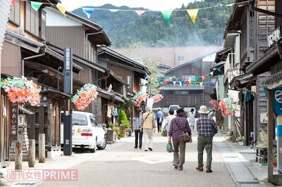 平日も観光客が!