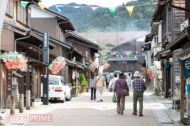 平日も観光客が!
