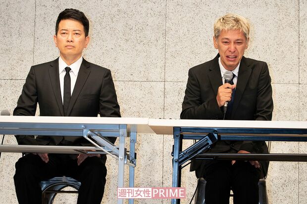 7月20日、涙の会見を開いた宮迫博之と田村亮