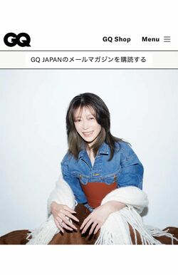 『GQJAPAN』の取材に答える中森明菜（公式HPより）