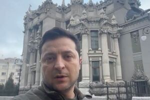 ウクライナのゼレンスキー大統領。国民を鼓舞する発言が注目される