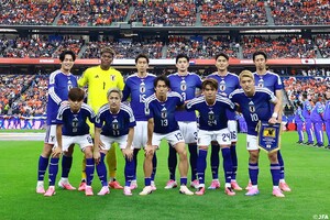 初戦のオランダ戦に挑んだサッカー日本代表(サッカー日本代表公式Xより)