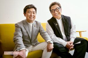 西城秀樹さんのスゴさについて語るコロッケと笠井信輔（撮影・和田浩）