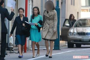 フルートの発表会に向かう、CocomiとKoki