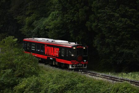 明知鉄道の『VIVANT』ラッピング列車　写真提供：恵那市