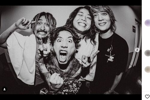 ONEOKROCK（Takaのインスタグラムより）