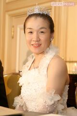 ウエディングドレス姿の谷亮子（2003年）