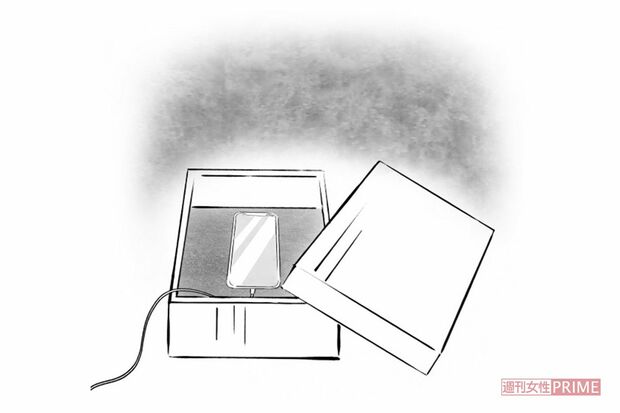 夜はスマホを箱にしまっておく　イラスト／山中まこ
