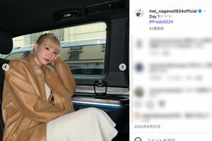 2023年、金髪ヘアを披露していた永野芽郁（永野芽郁公式インスタグラムより）