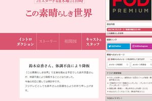 すでに鈴木京香の降板が発表されている（番組HPより）