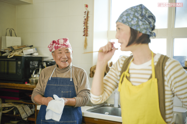 まさみさんの動きをよく観察し、阿吽の呼吸で片づけや調理器具の先出しをする