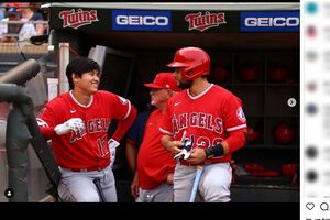 アナハイム・エンゼルス時代は大谷翔平と仲良しだった（デビッド・フレッチャー公式インスタグラムより）