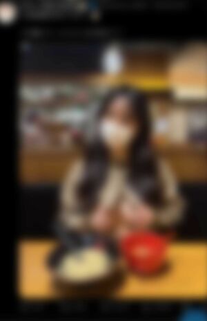 『三田製麺所』で露出行為に及んだ、自称“21歳でHカップの浪人生”（Xより、現在は削除済み）