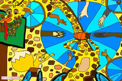 色鮮やかで、今にも動き出しそうな躍動感のあるイラスト。パラスポーツの魅力を伝えてくれる