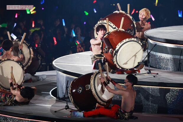 2019年8月、『ジャニーズJr.8.8祭』で太鼓を披露するSnow Man