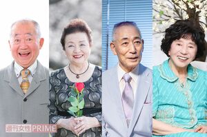 左からティーチャさん、小笠原祐子さん、石塚ひろしさん、稲川素子さん