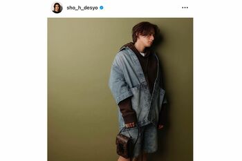 ルイヴィトンを着こなす平野紫耀（インスタグラムより）